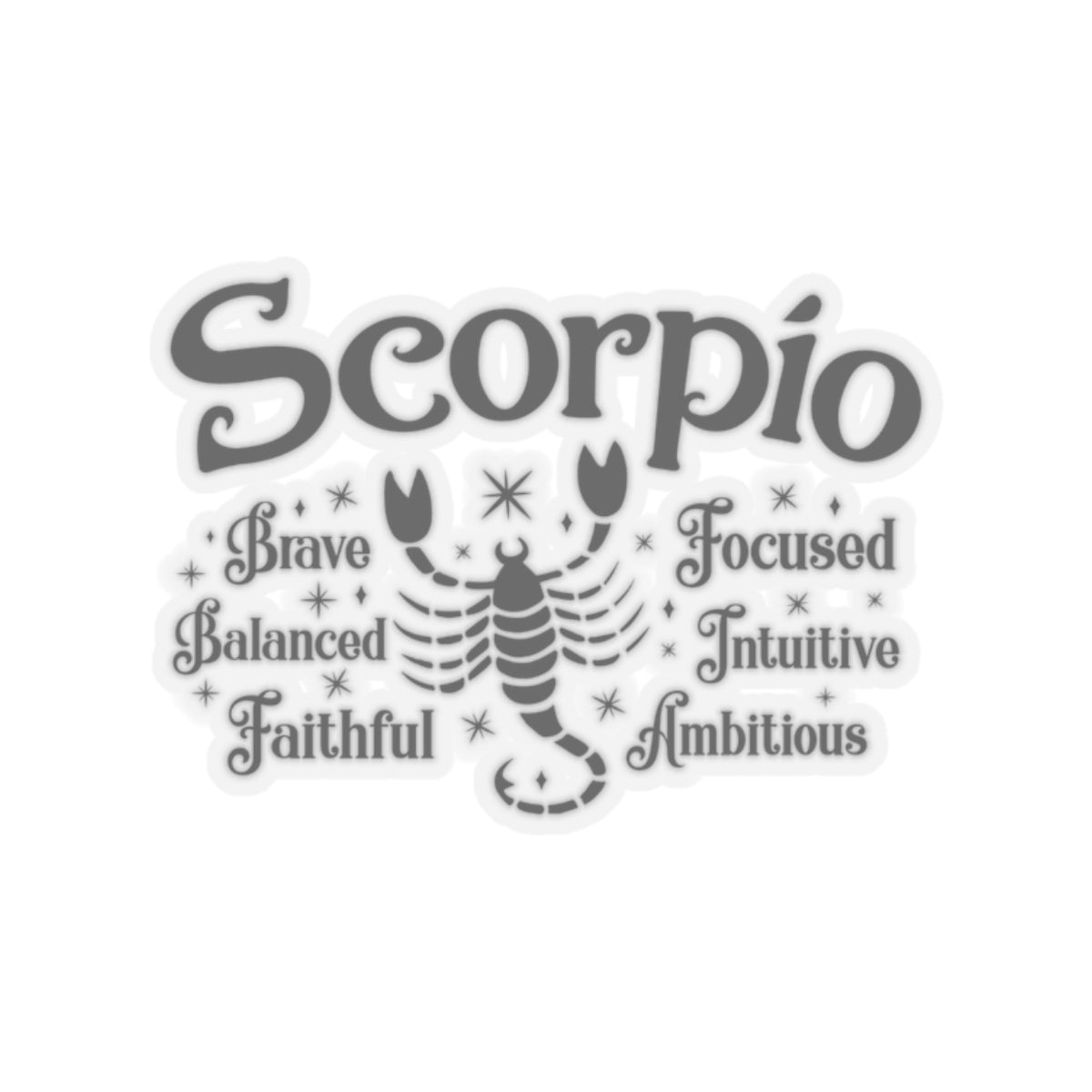 Scorpio Zodiac Kiss-Cut Sticker