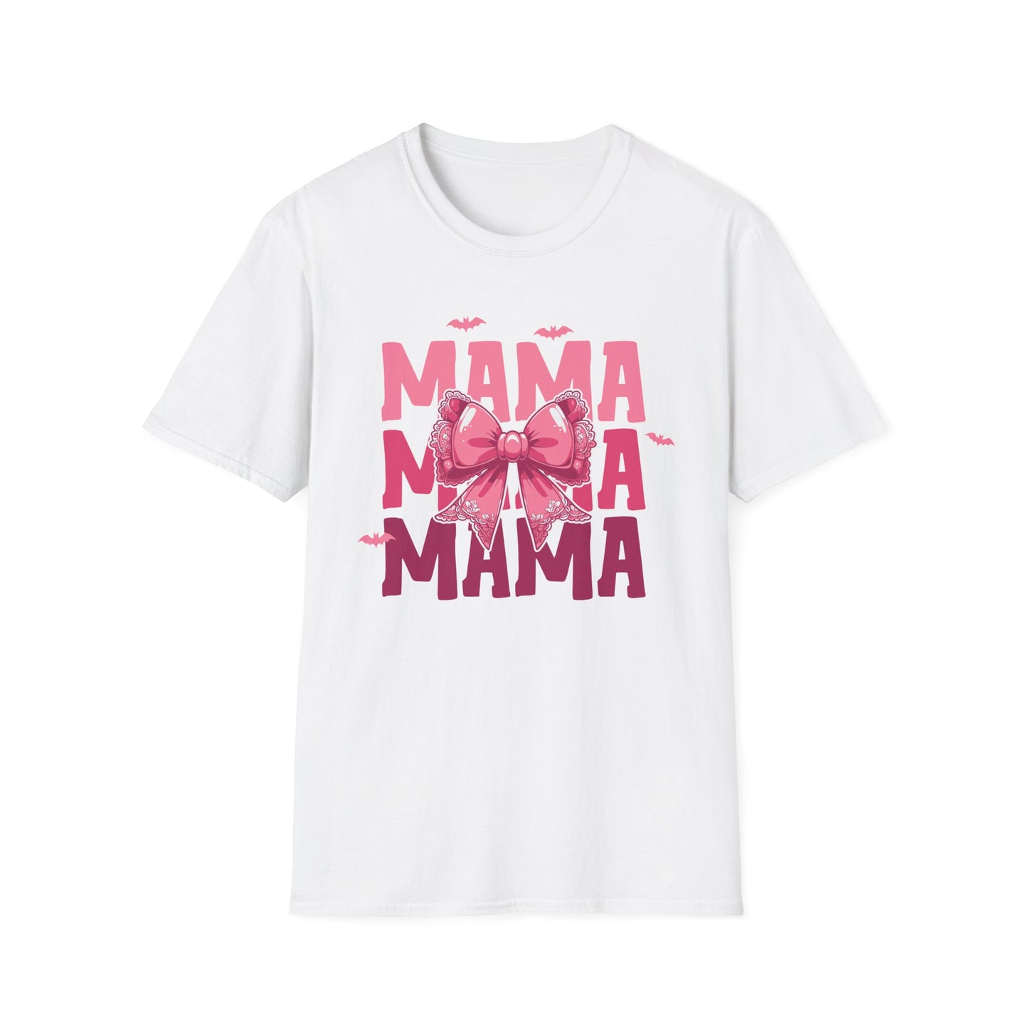 Halloween Mama With Bow Unisex Softstyle T-Shirt
