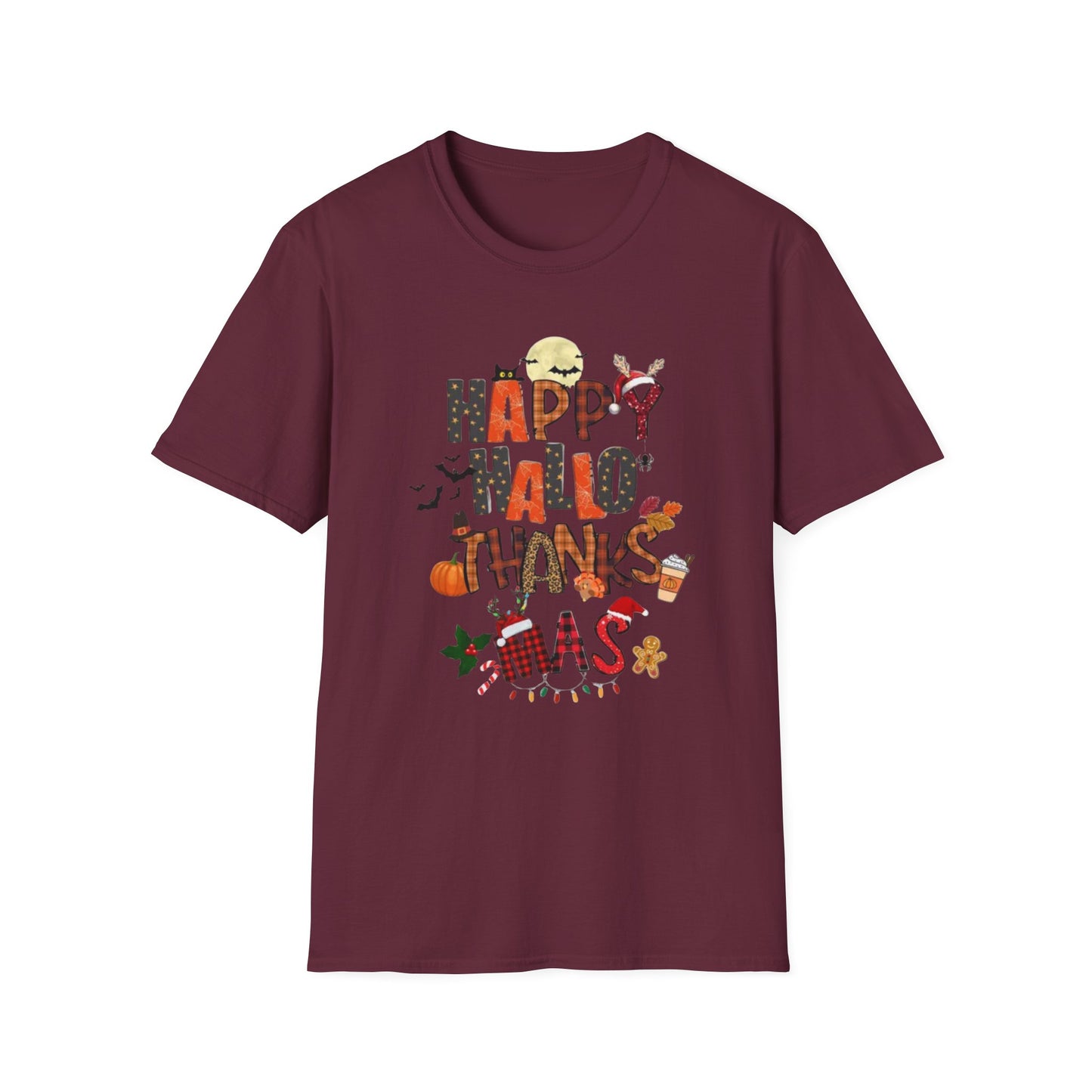 Happy Hallothanksmas Unisex Softstyle T-Shirt