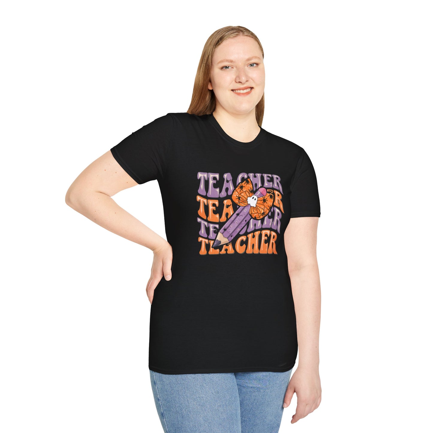 Teacher Halloween Unisex Softstyle T-Shirt