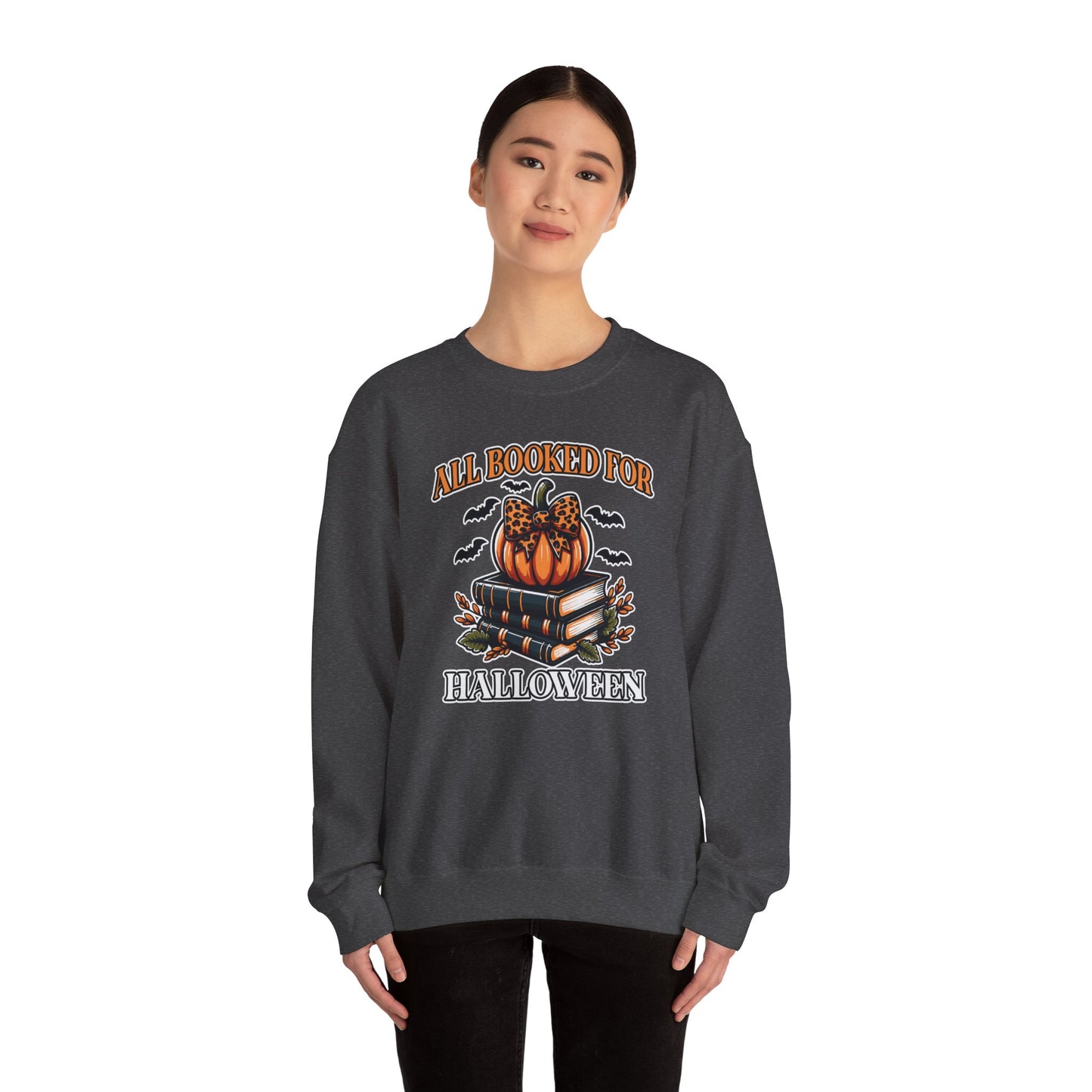 All Booked For Halloween Crewneck Sweatshirt