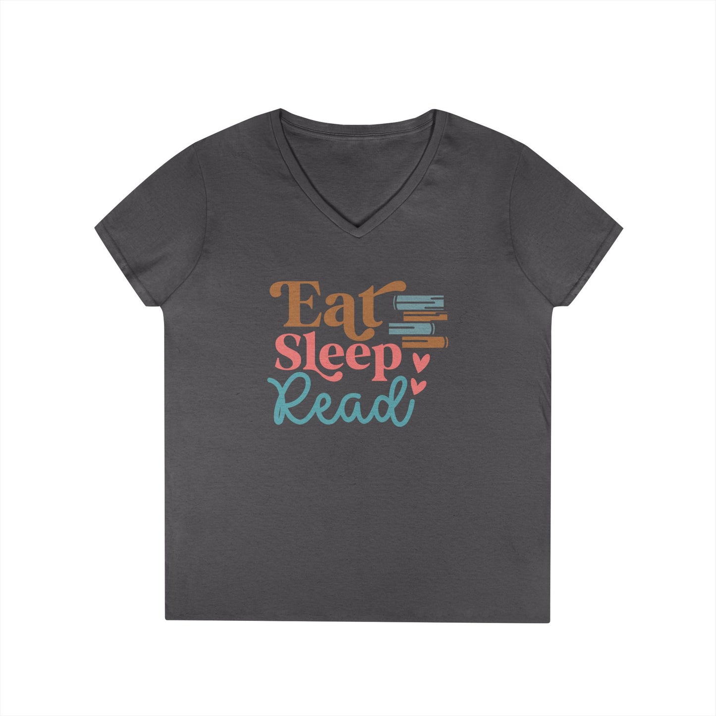 Eat Sleep Read Women's V-Neck T-Shirt