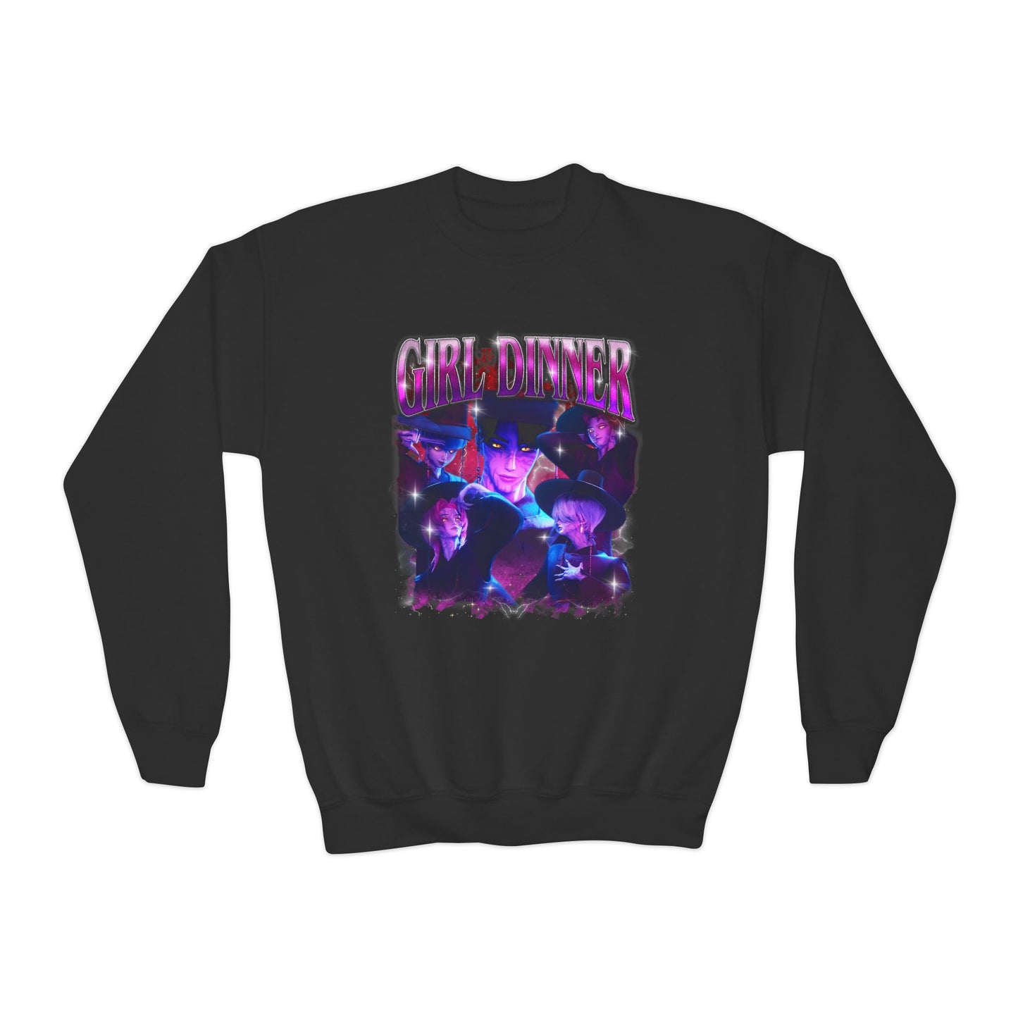 Kpop Girl Dinner Youth Crewneck Sweatshirt