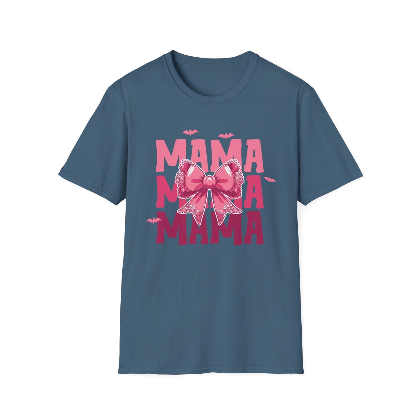 Halloween Mama With Bow Unisex Softstyle T-Shirt
