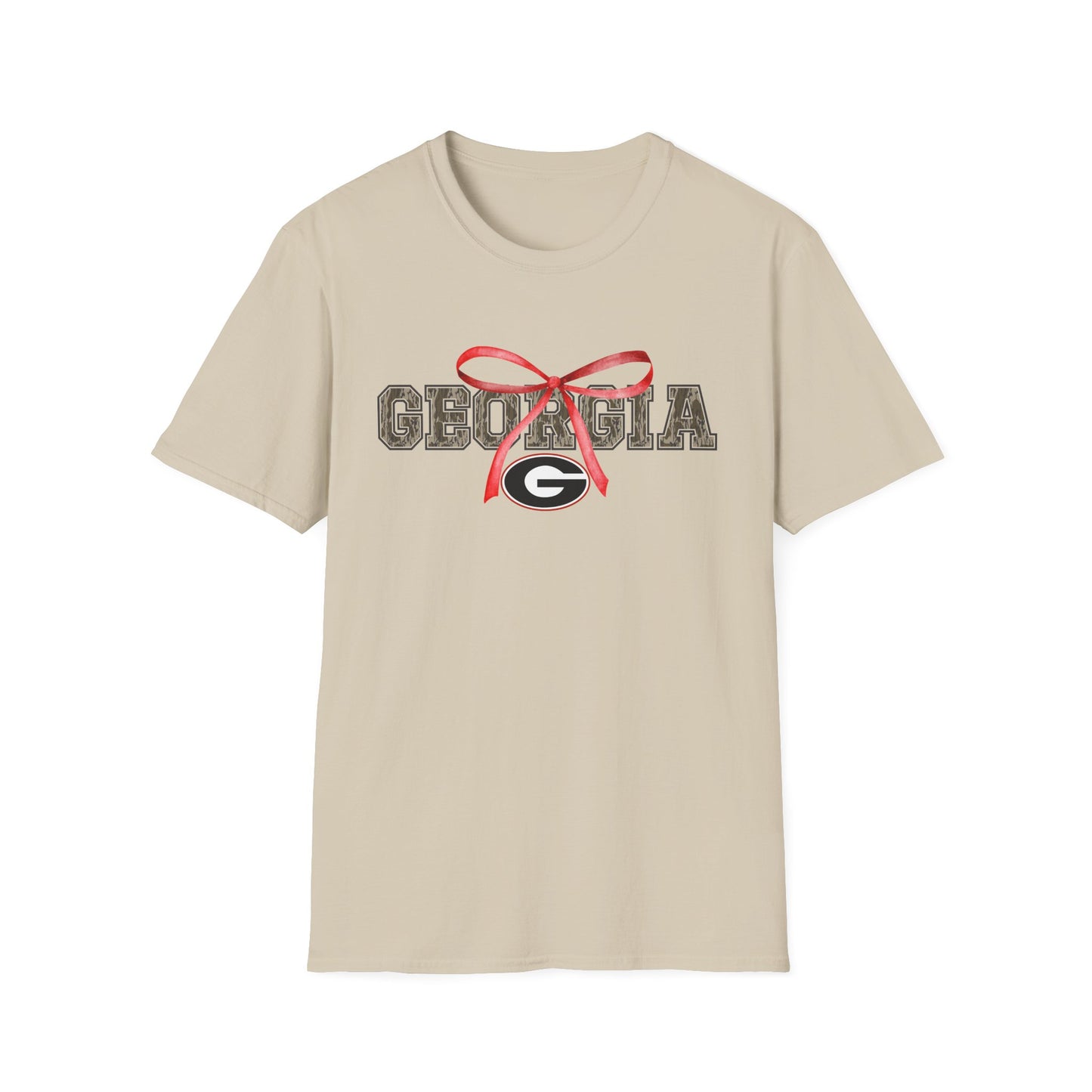 Camo Georgia with Bow T-Shirt