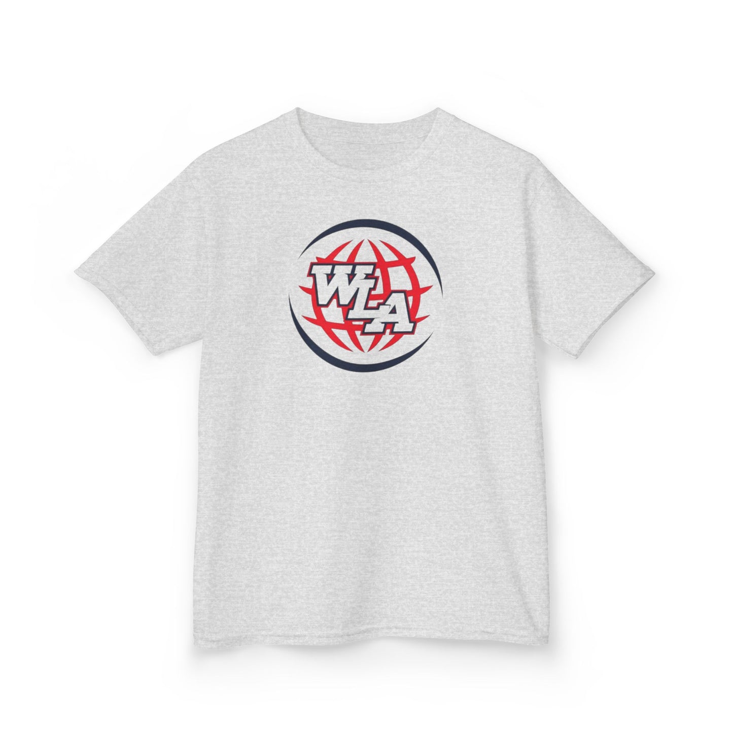Kids Tee — Red & Black Globe WLA Logo