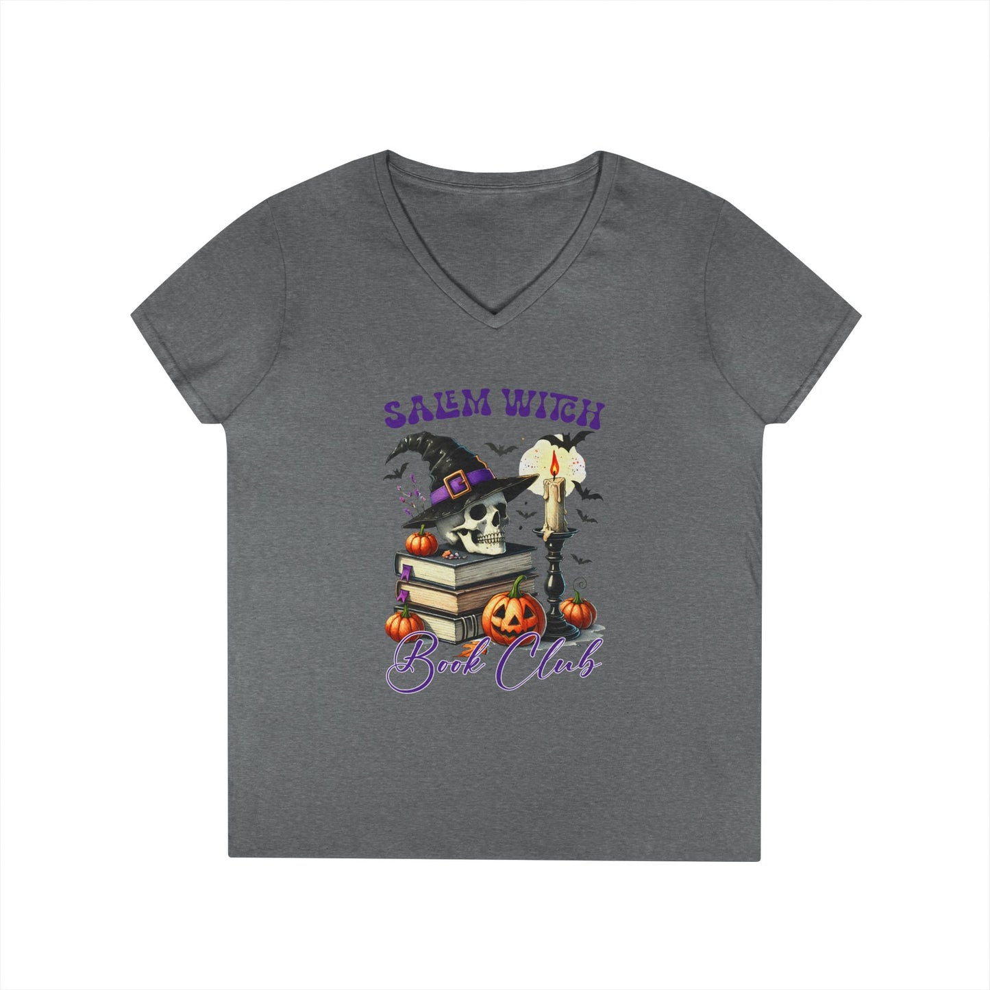Salem Witch Book Club V-Neck T-Shirt -