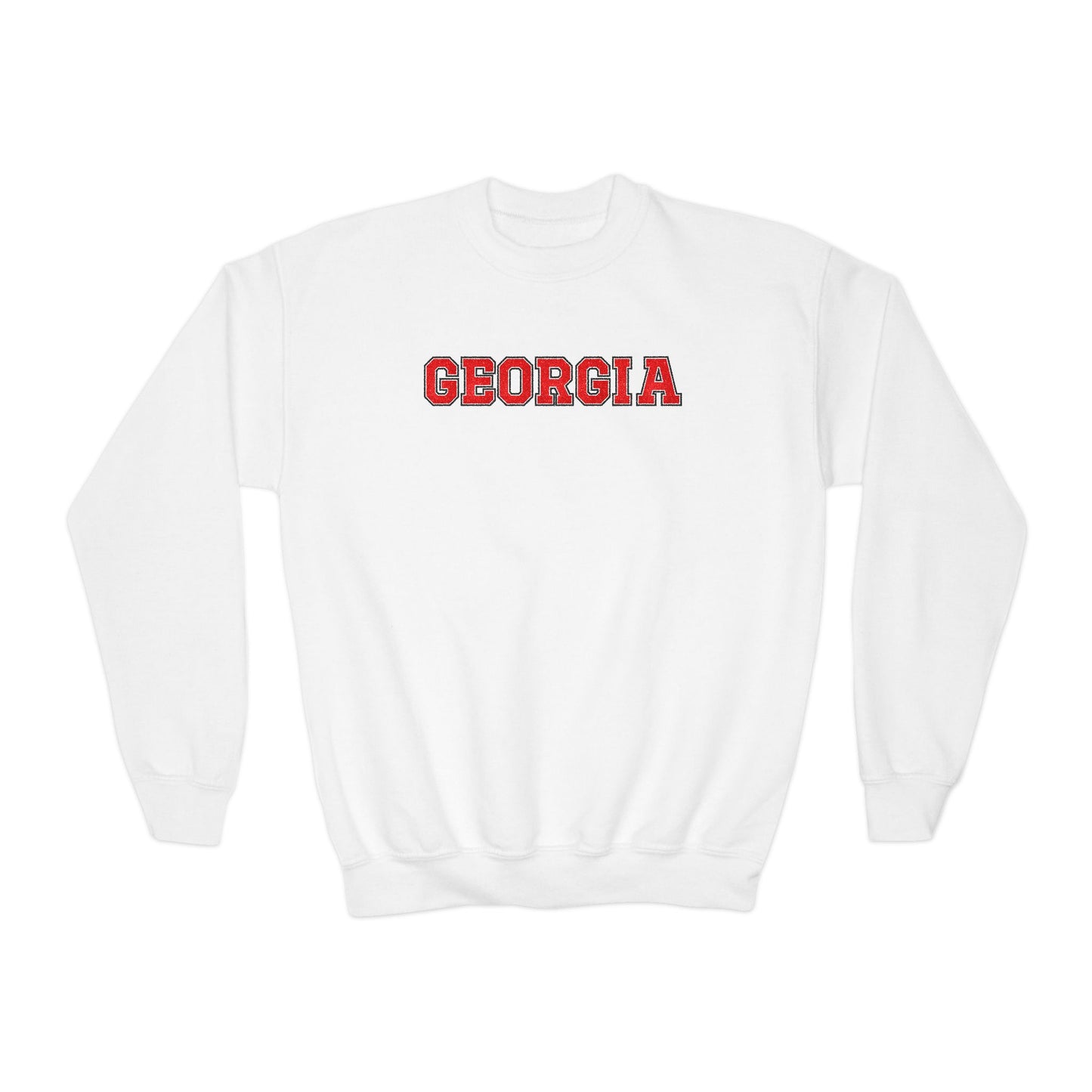 Glittery Georgia Youth Crewneck Sweatshirt