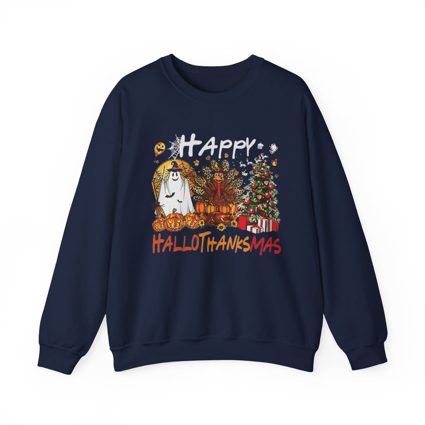 Happy Hallothanksmas Characters Sweatshirt