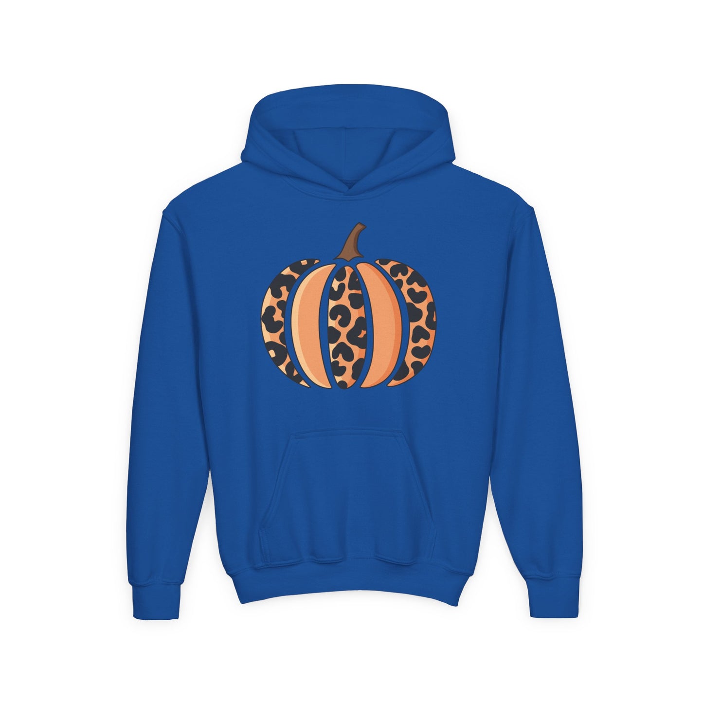 Leopard Print Pumpkin Youth Hoodie