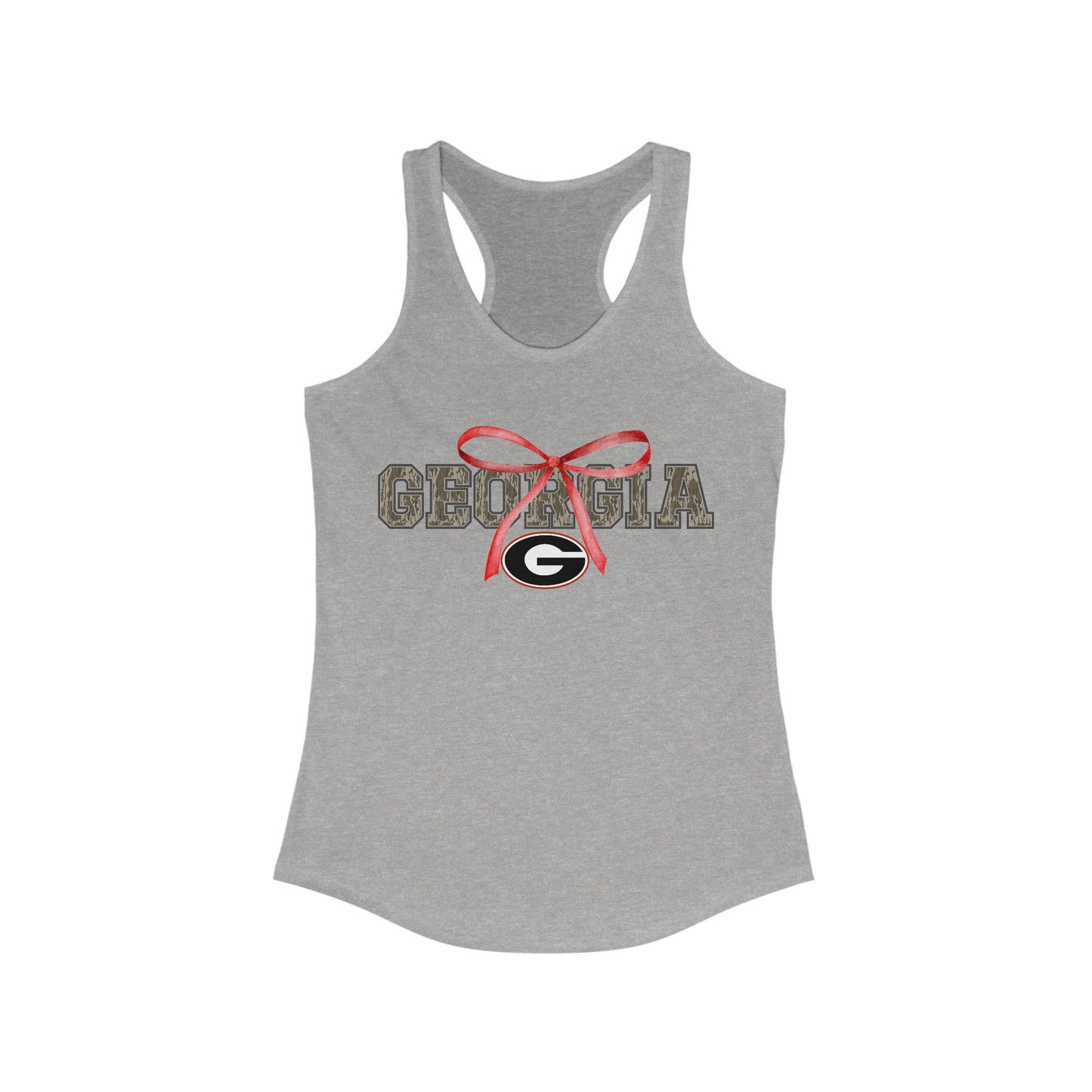 Camo Georgia Bow Racerback Tank Top