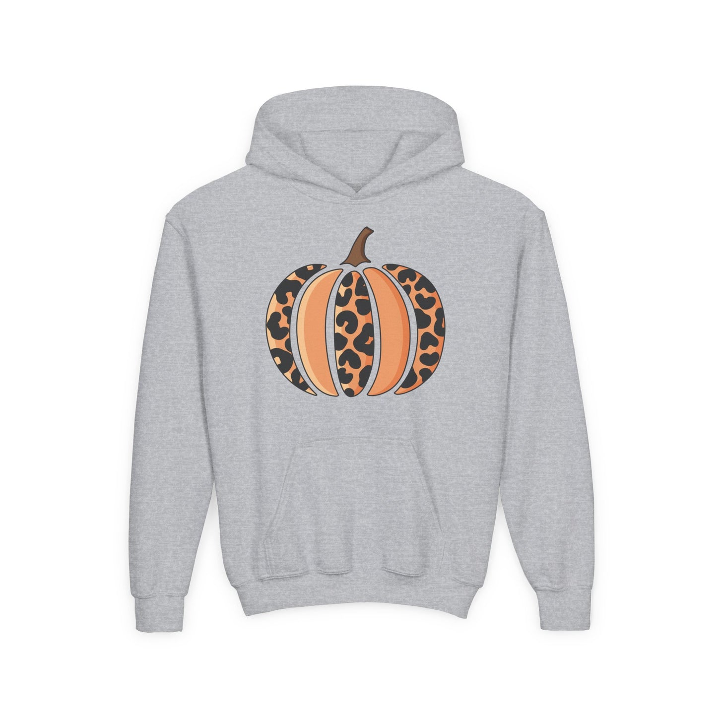 Leopard Print Pumpkin Youth Hoodie