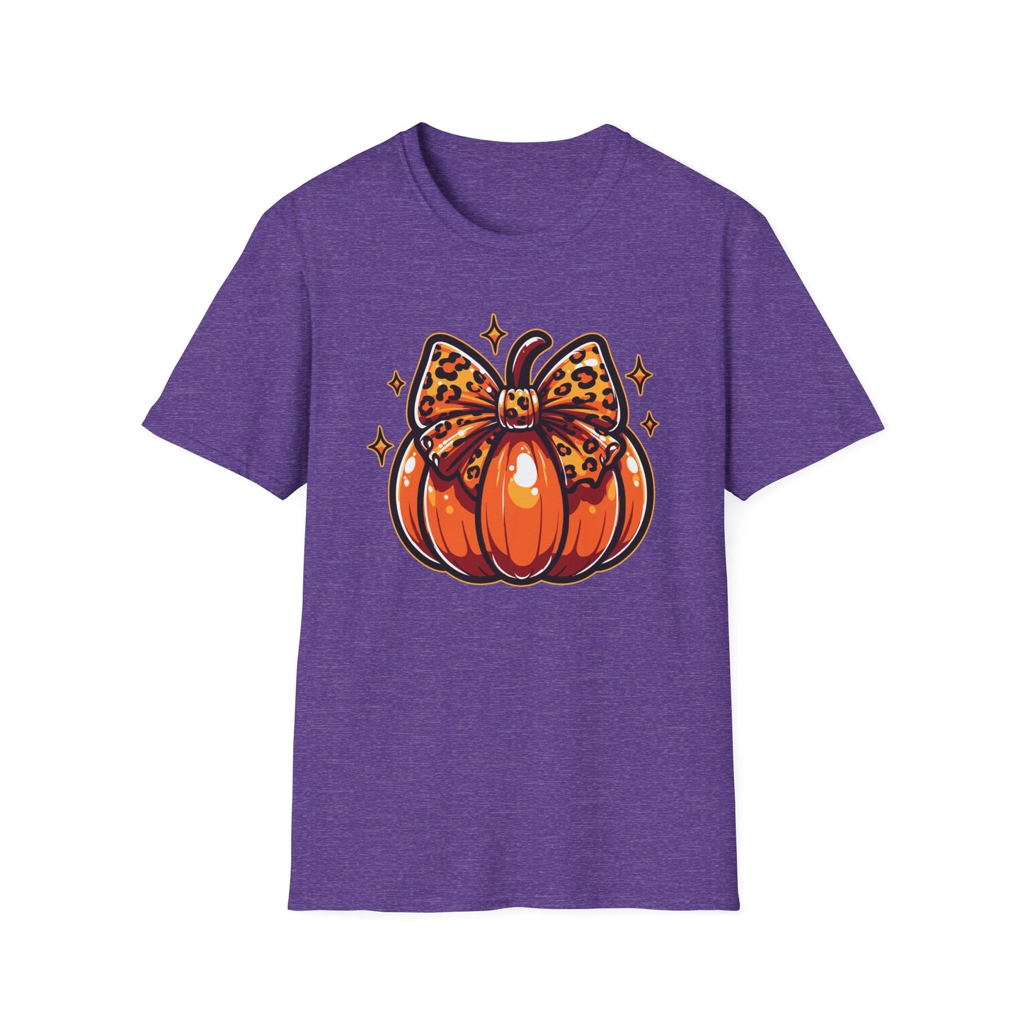 Leopard Pumpkin Bow T-Shirt