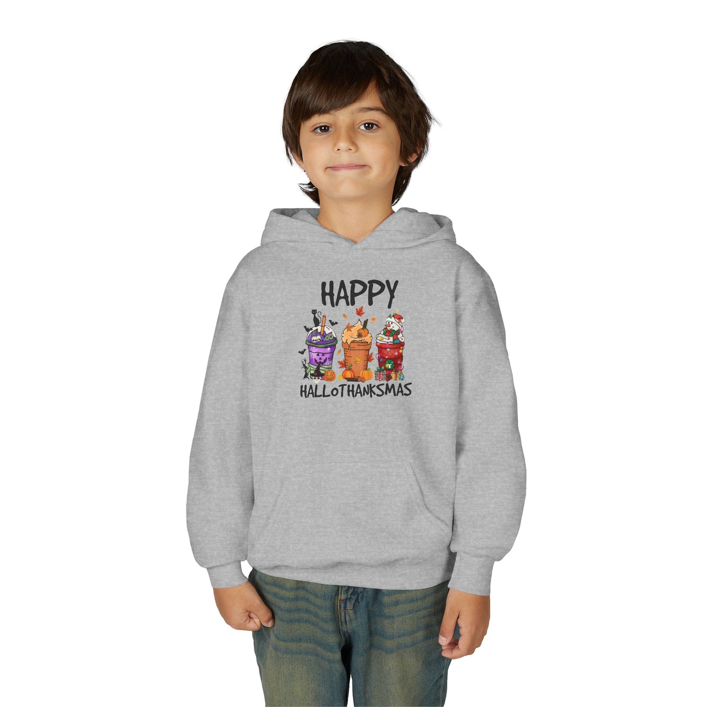 Happy Hallothanksmas Drinks Youth Hoodie