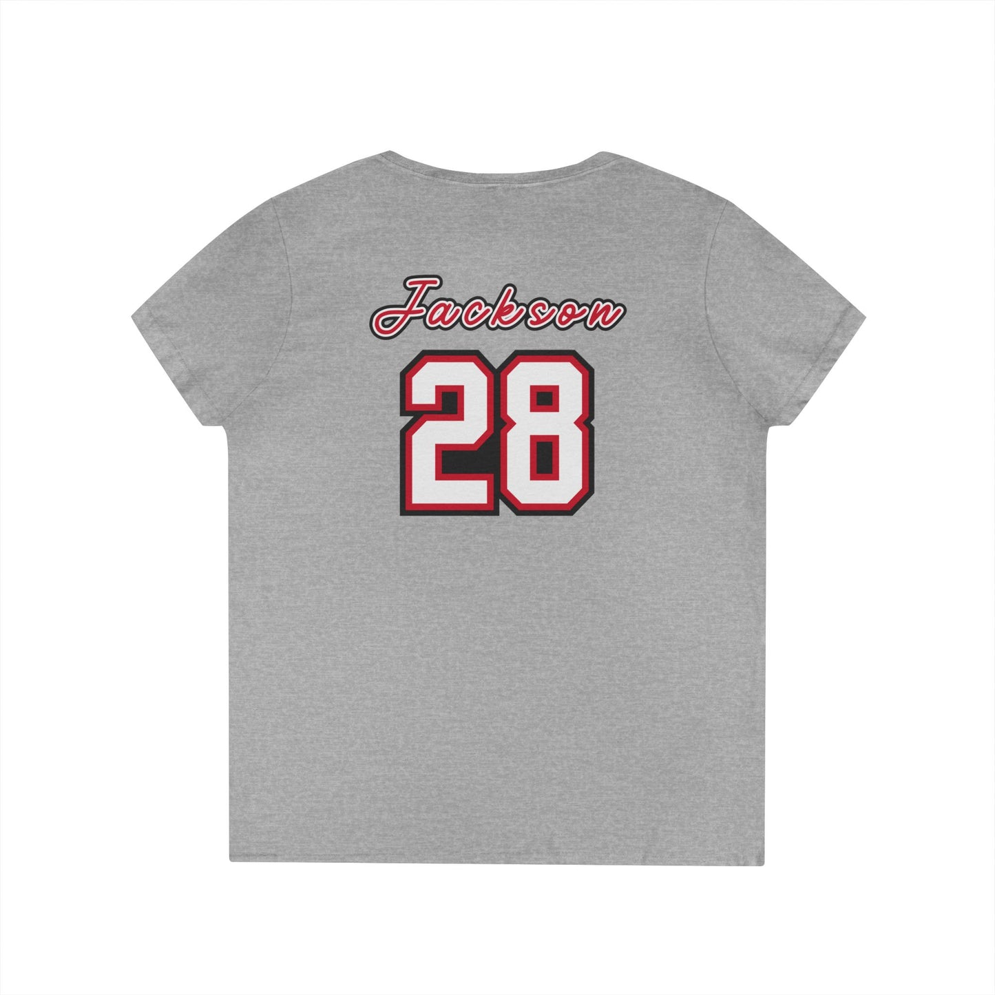 Flowery Branch Personalized Name and Number V-Neck T-Shirt