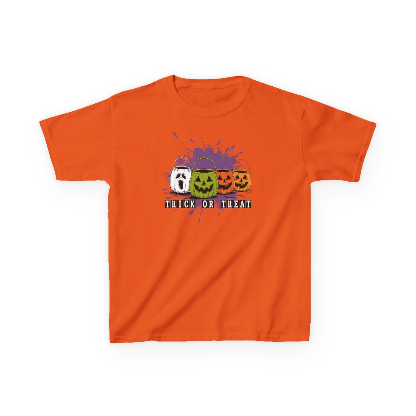 Halloween Pumpkin Trick or Treat Kids Tee