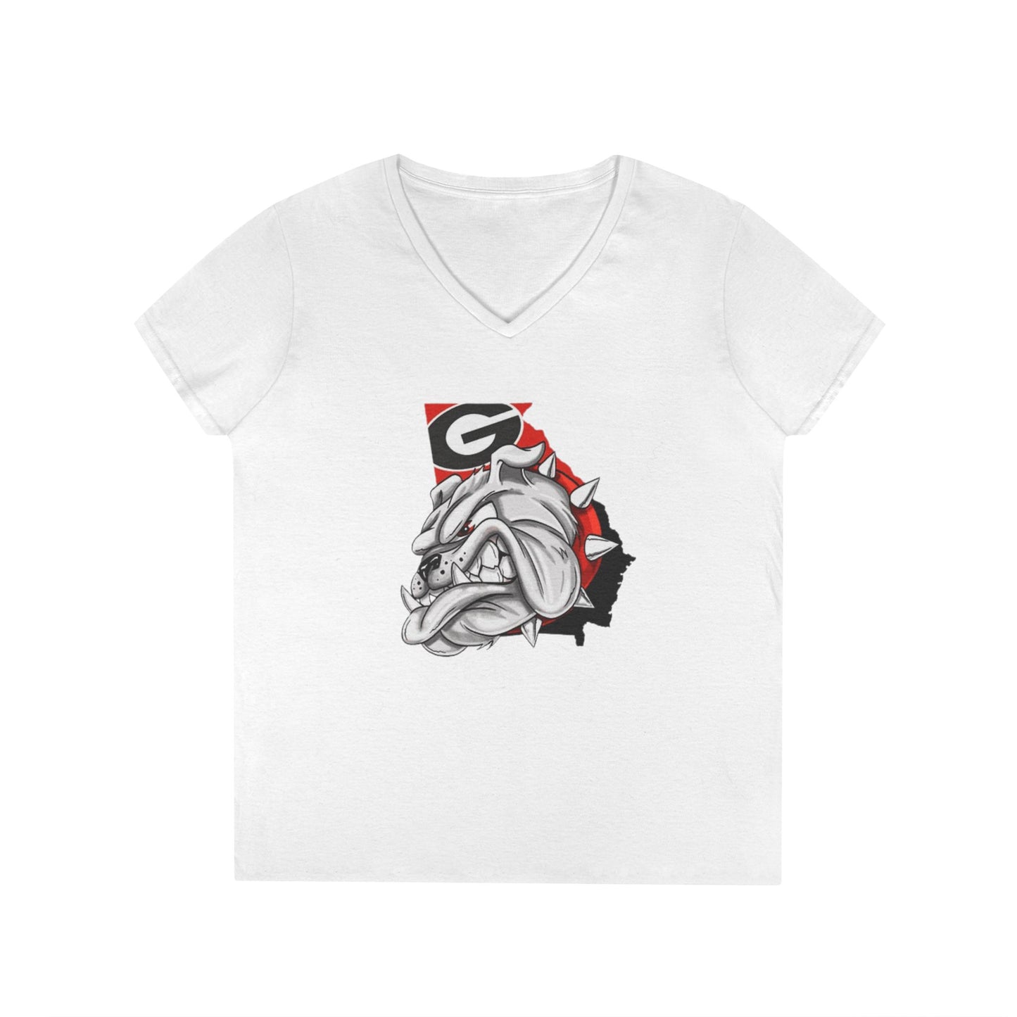 Georgia Bulldogs Ladies' V-Neck T-Shirt