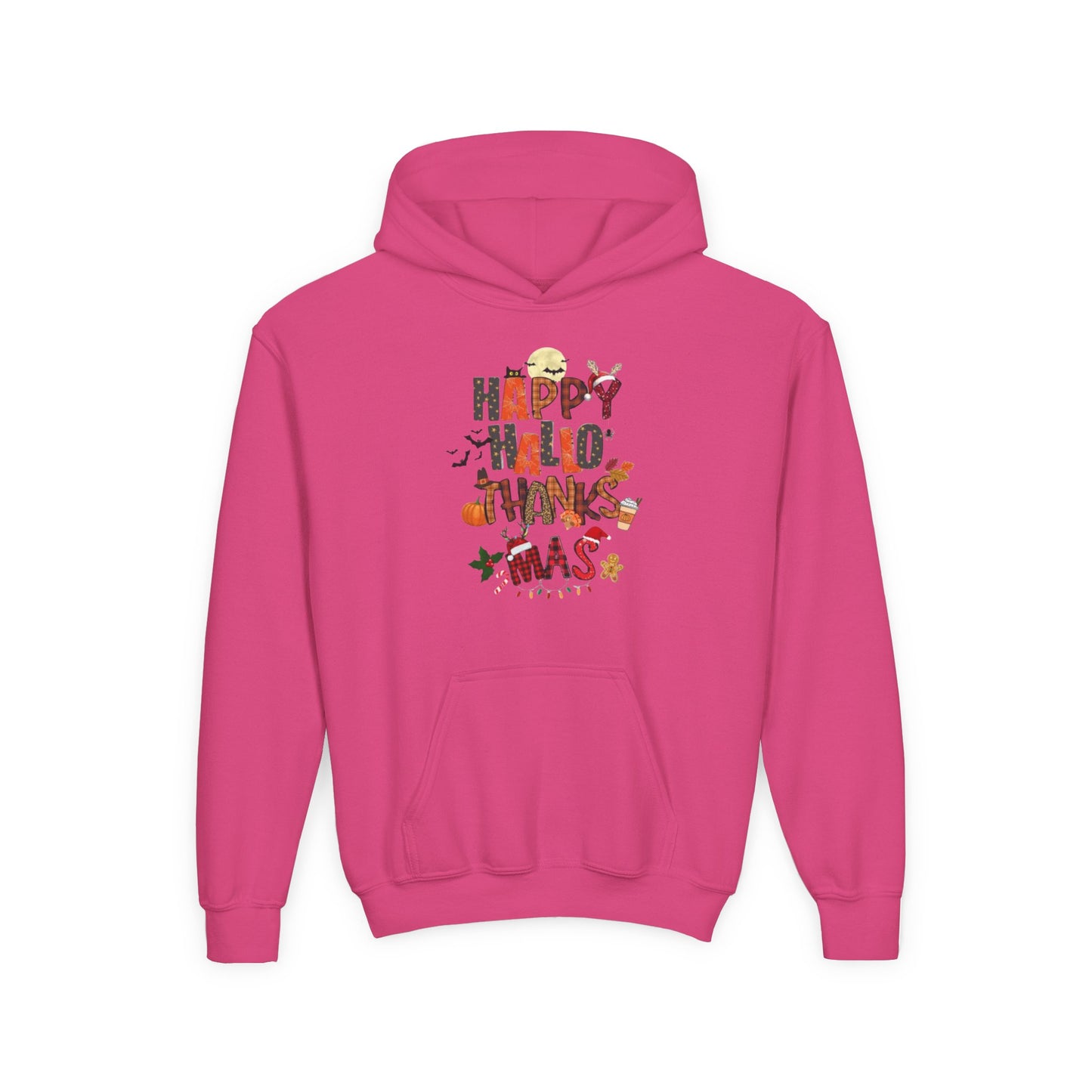 Happy Hallothanksmas Youth Hoodie