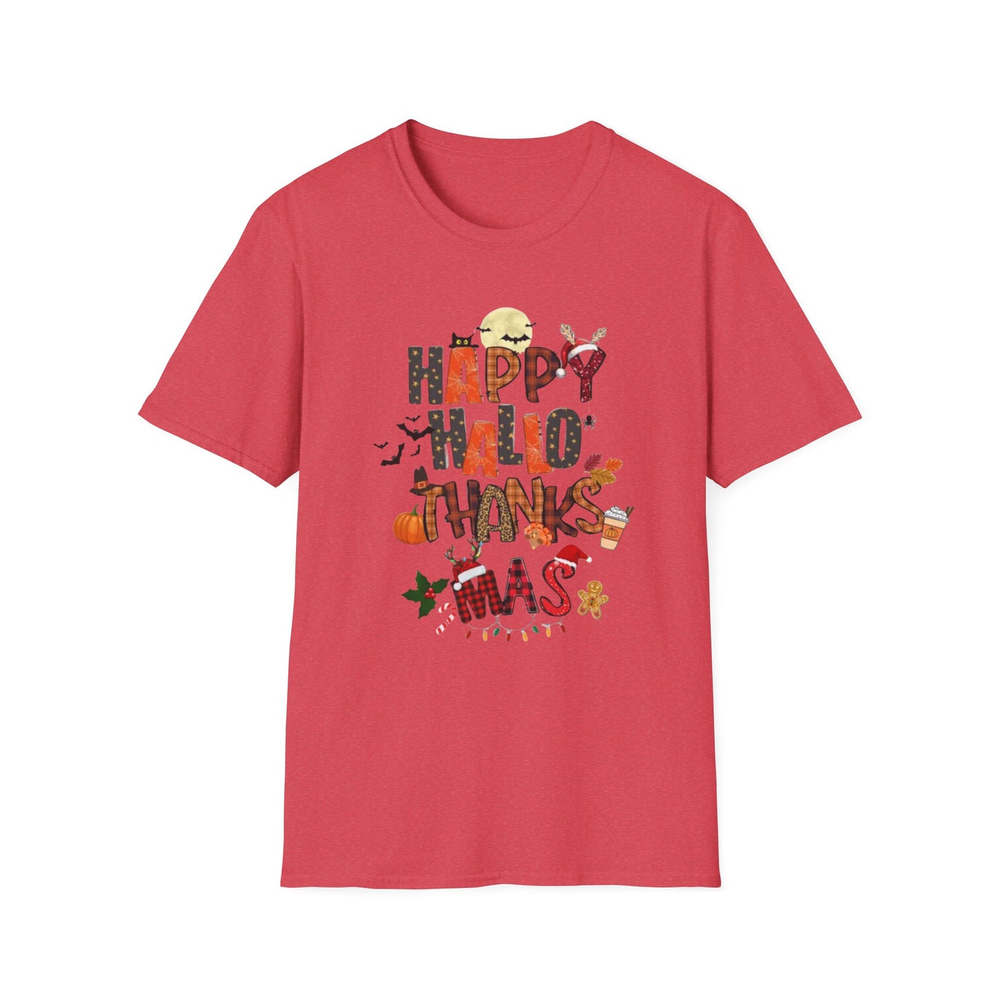 Happy Hallothanksmas Unisex Softstyle T-Shirt