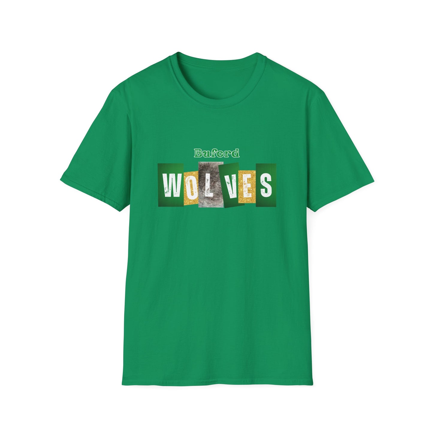 Buford Wolves Block Letters T-Shirt