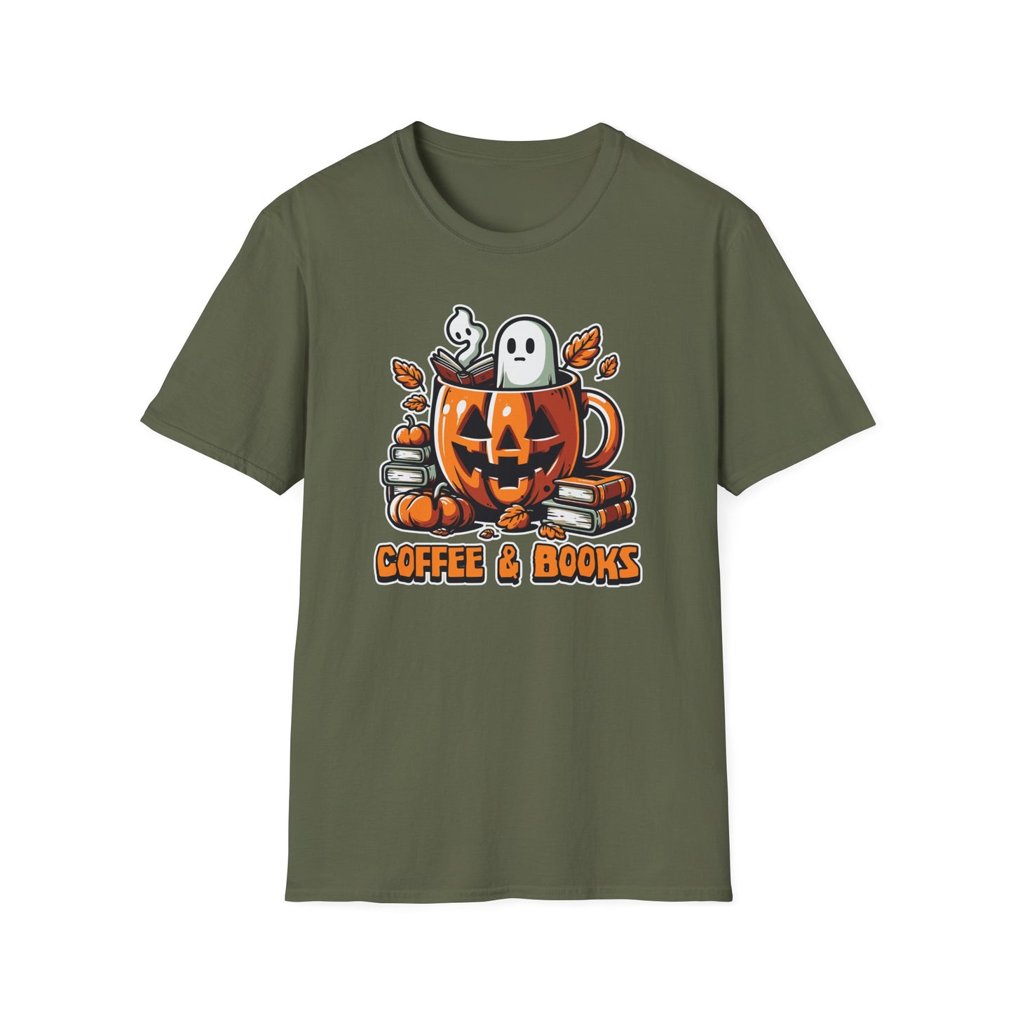 Halloween Coffee & Books T-Shirt