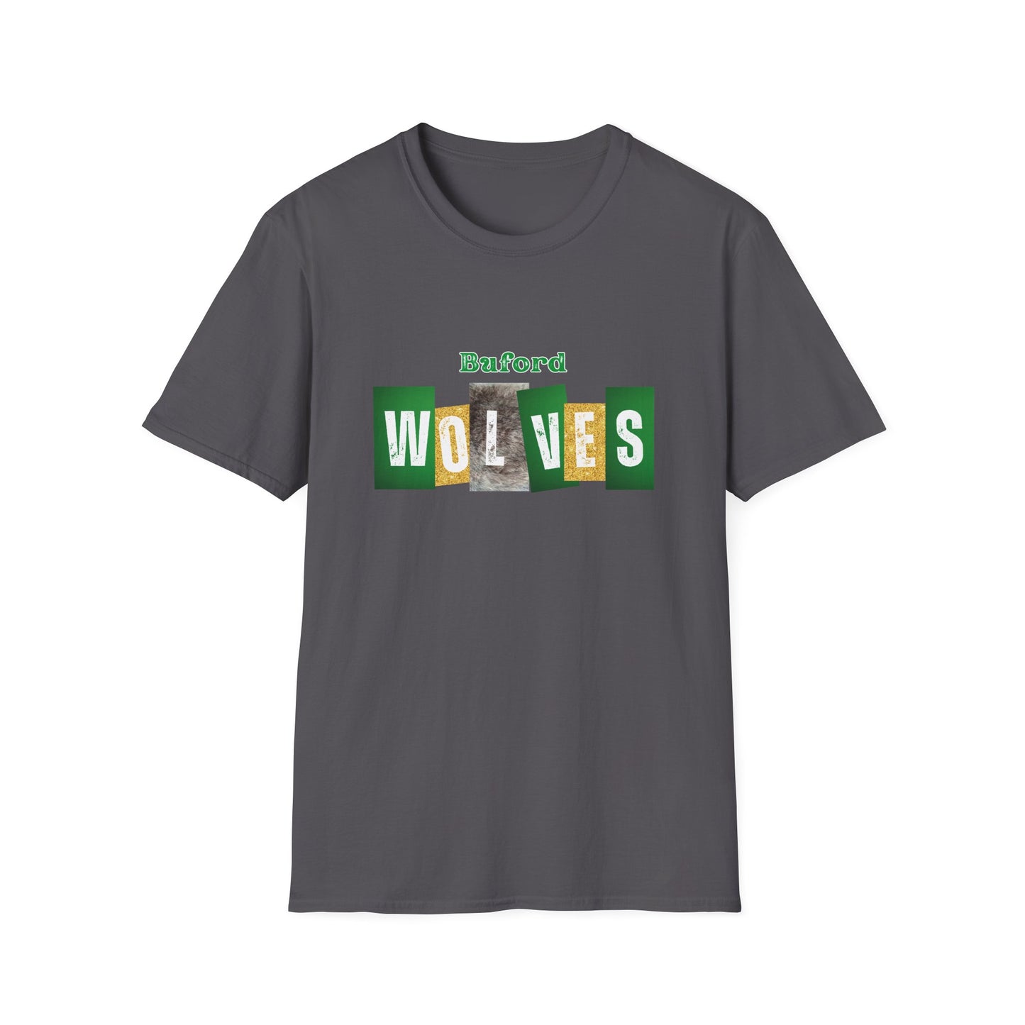 Buford Wolves Block Letters T-Shirt