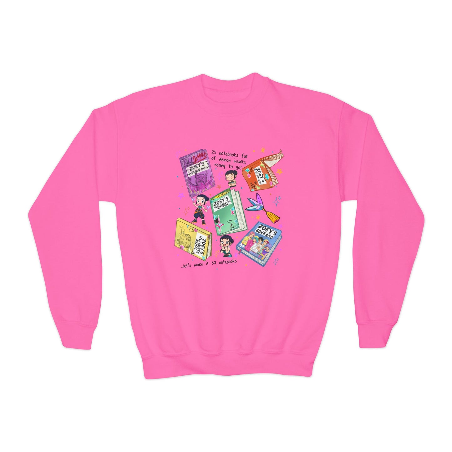 K-Pop Zoe's Books Youth Crewneck Sweatshirt