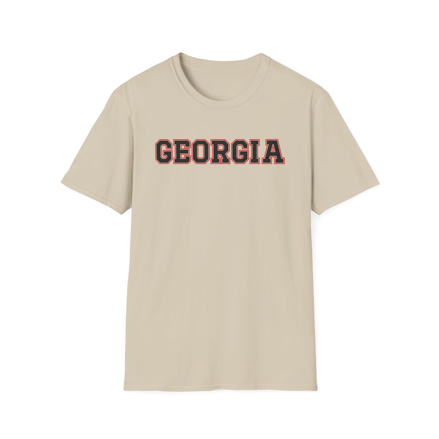 Glittery Black Georgia Softstyle T-Shirt