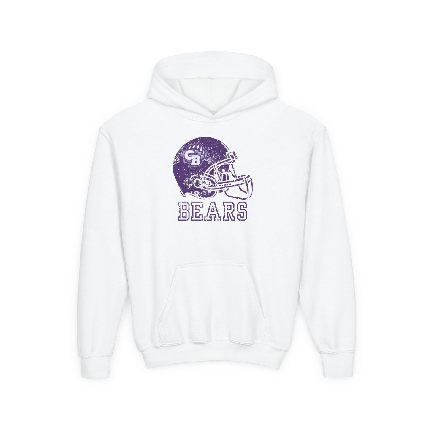 CB Bears Helmet Youth Hoodie