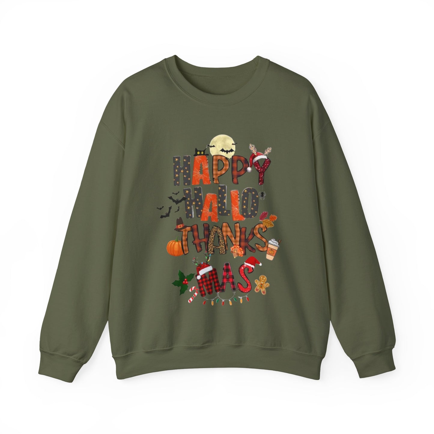 Happy Hallothanksmas Crewneck Sweatshirt