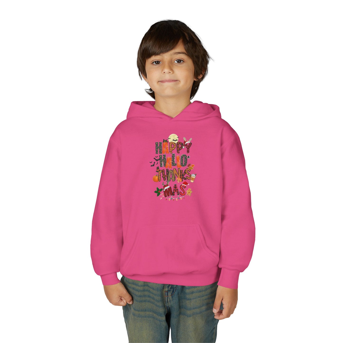 Happy Hallothanksmas Youth Hoodie