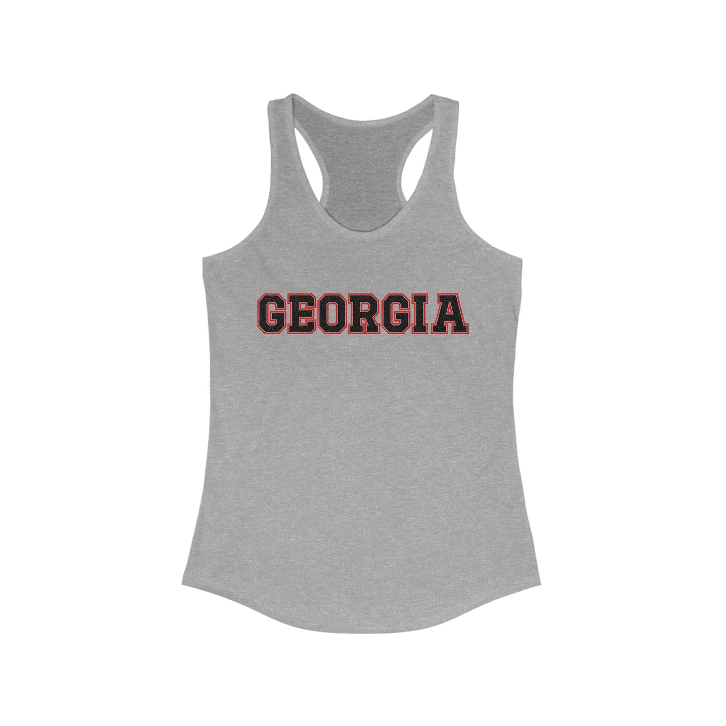 Glittery Black Georgia Racerback Tank