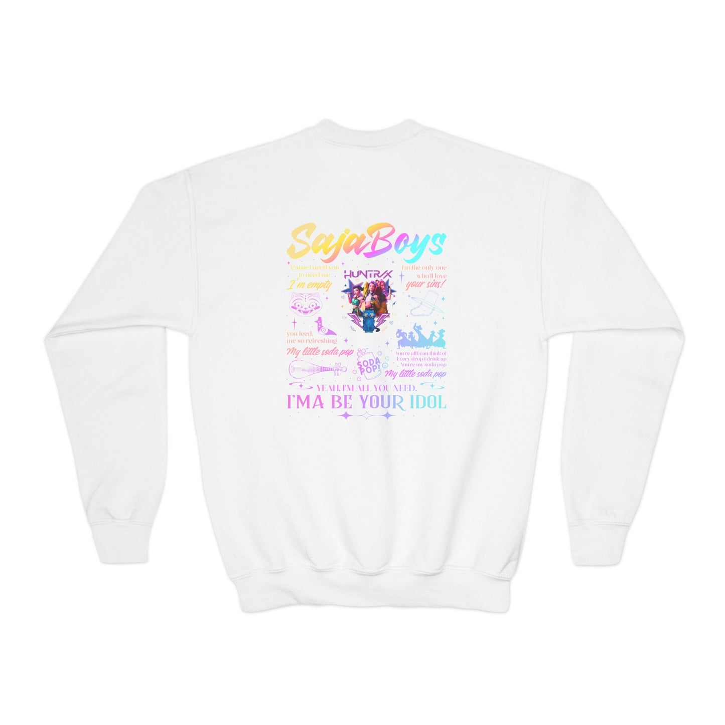 Youth Kpop Double Sided Crewneck Sweatshirt