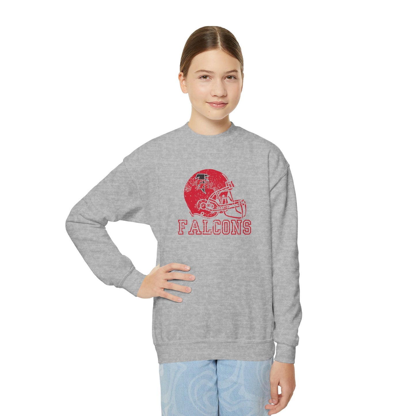 FB Falcons Helmet Youth Sweatshirt