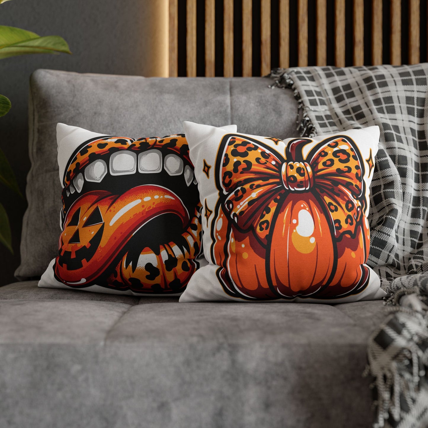 Double Sided Fall/Halloween Decorative Pillowcase
