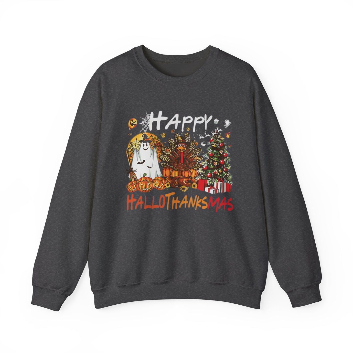 Happy Hallothanksmas Characters Sweatshirt