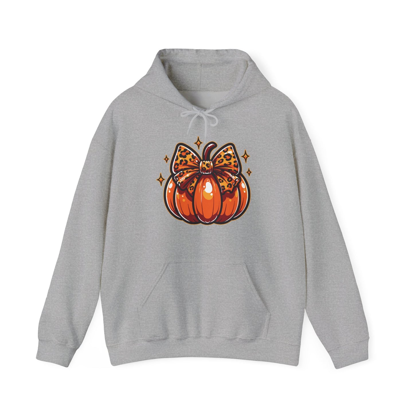 Leopard Pumpkin Bow Hoodie
