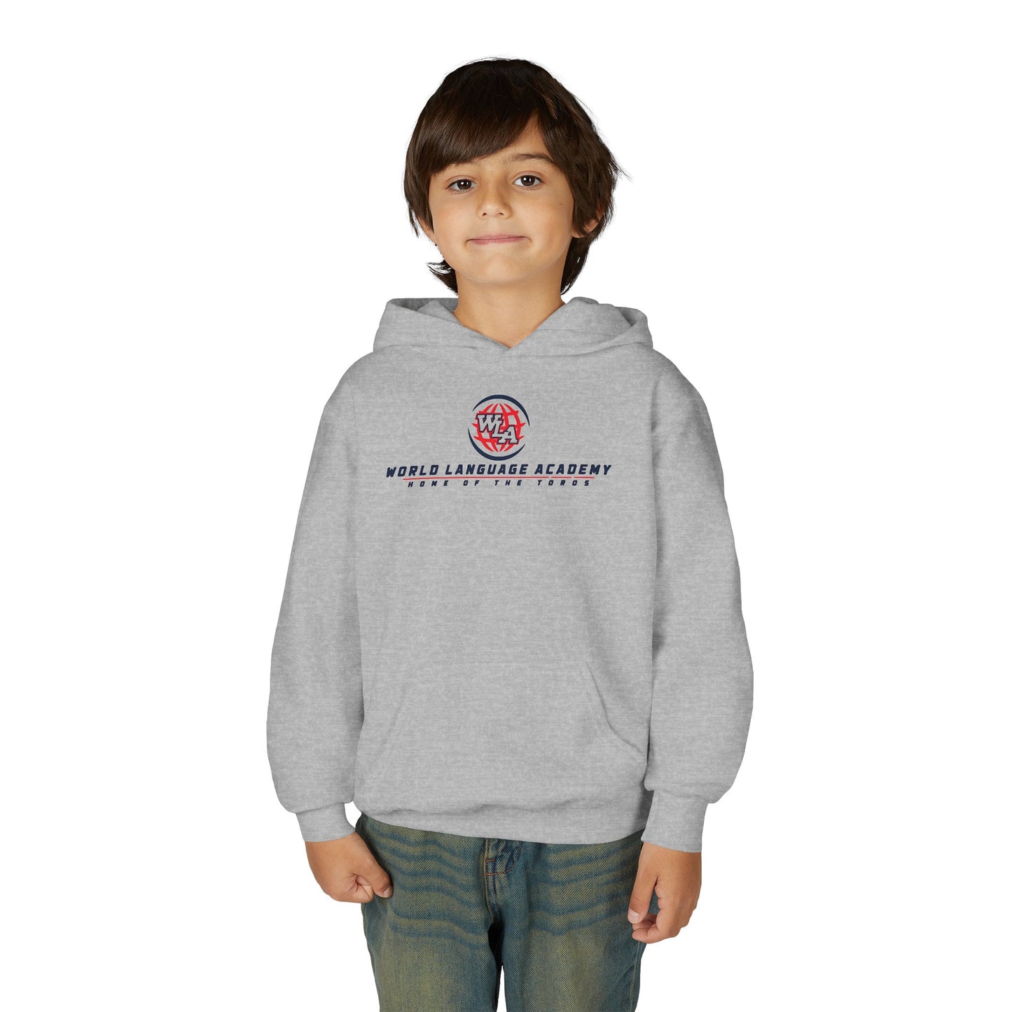 Youth Hoodie — World Language Academy Logo Sweatshirt