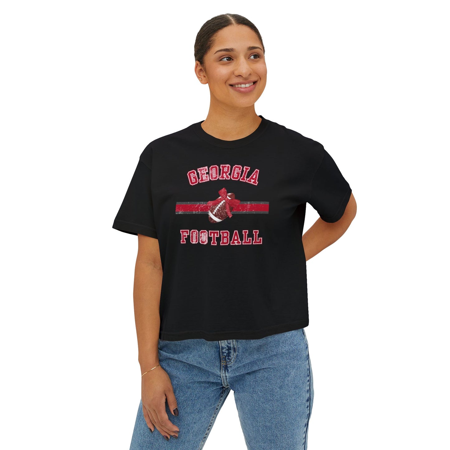 Georgia Football Women's Boxy Tee