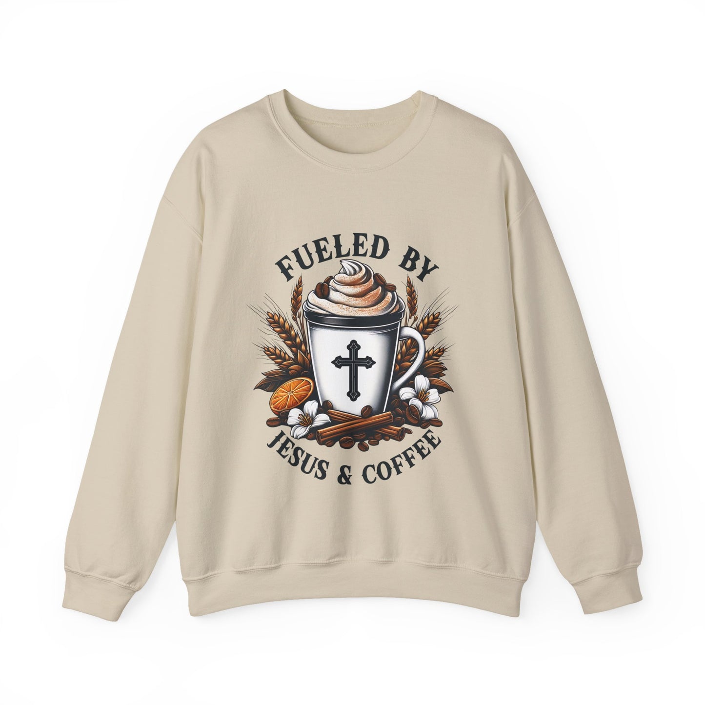 Fueled by Jesus & Coffee Crewneck Sweatshirt