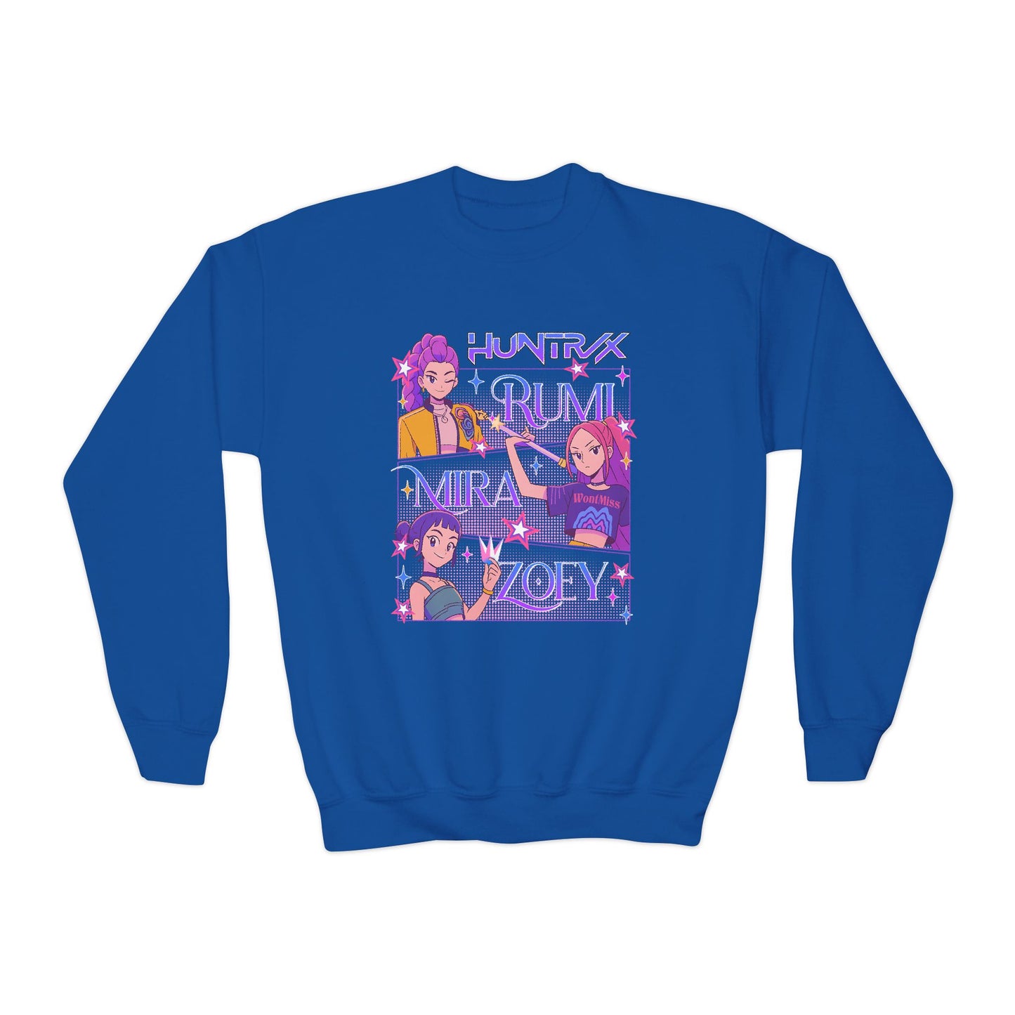 Kpop Huntrix Girls Youth Crewneck Sweatshirt