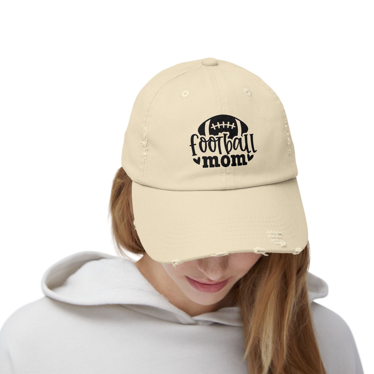 Football Mom Distressed Cap