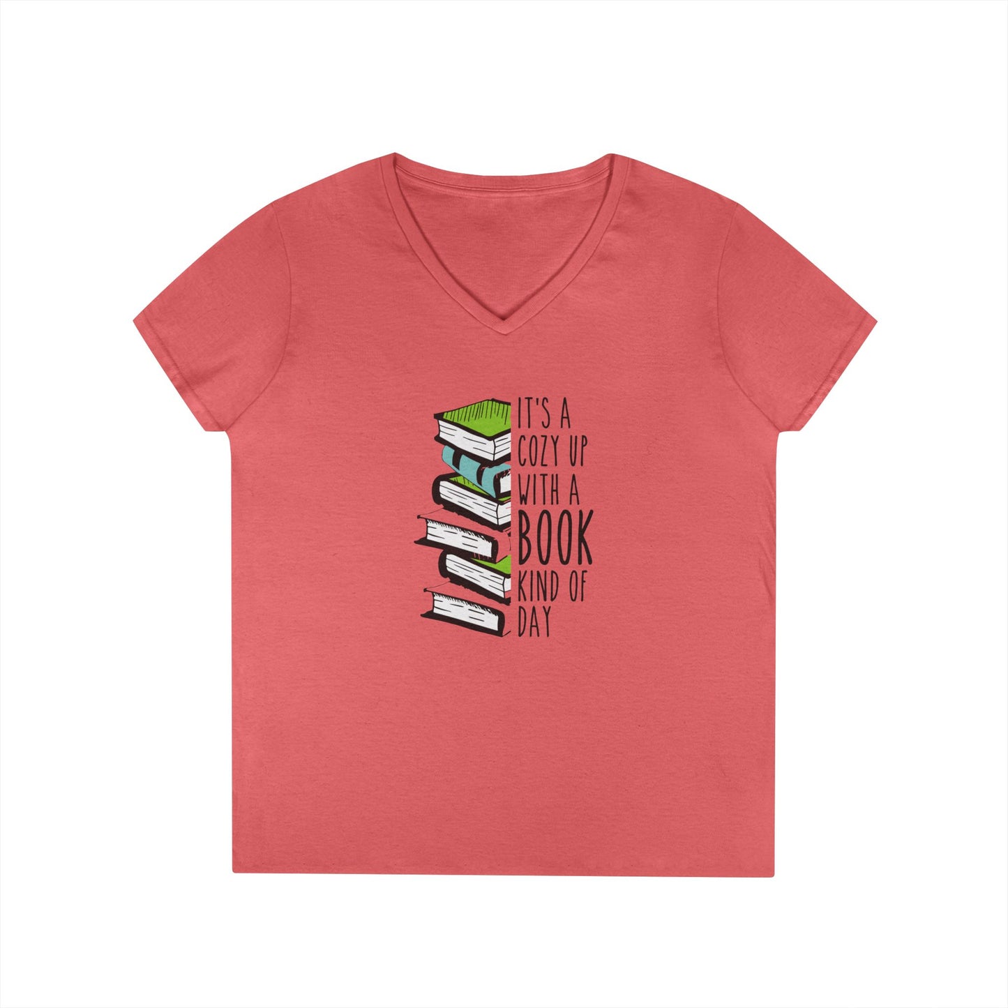 Cuddle Up & Read V-Neck Tee