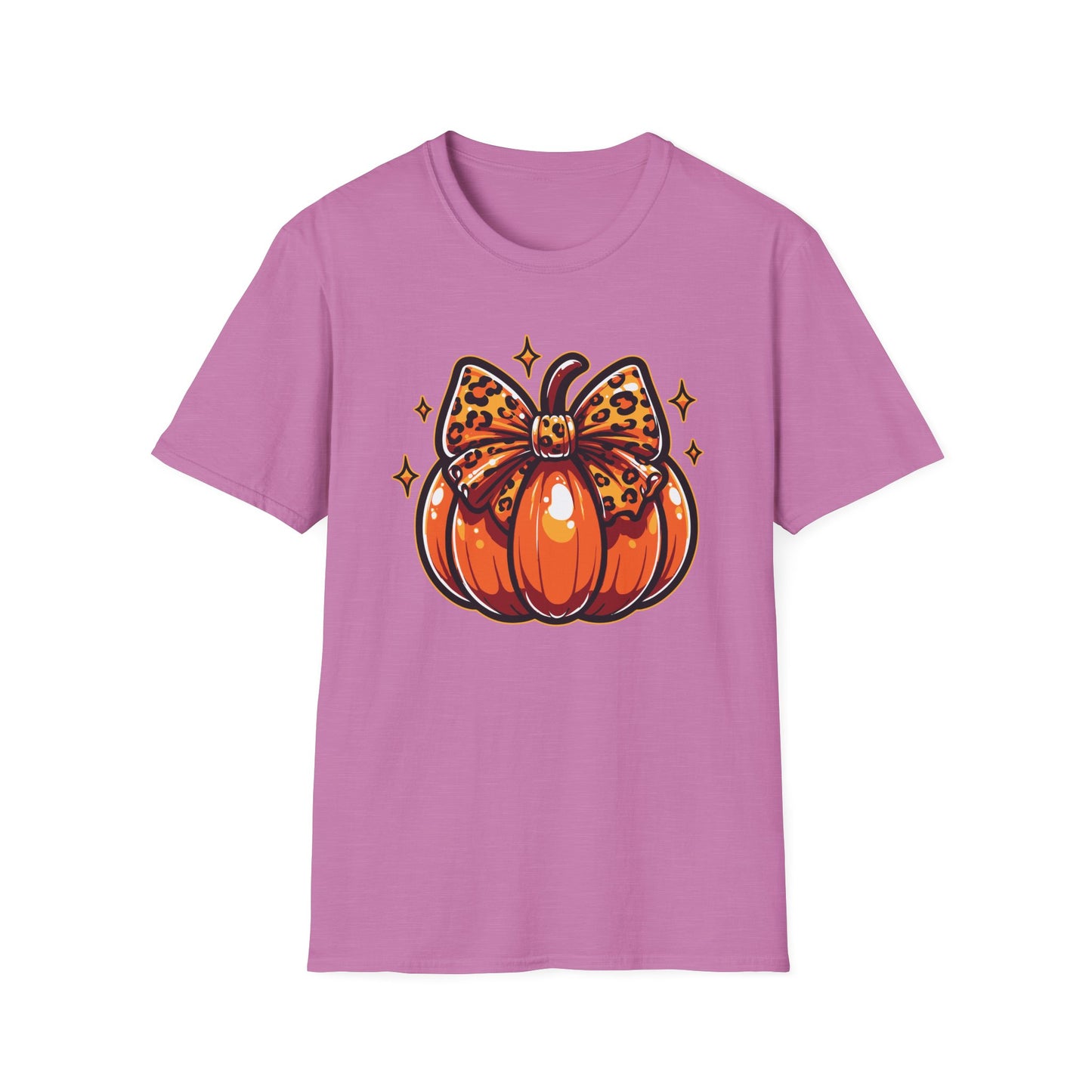 Leopard Pumpkin Bow T-Shirt