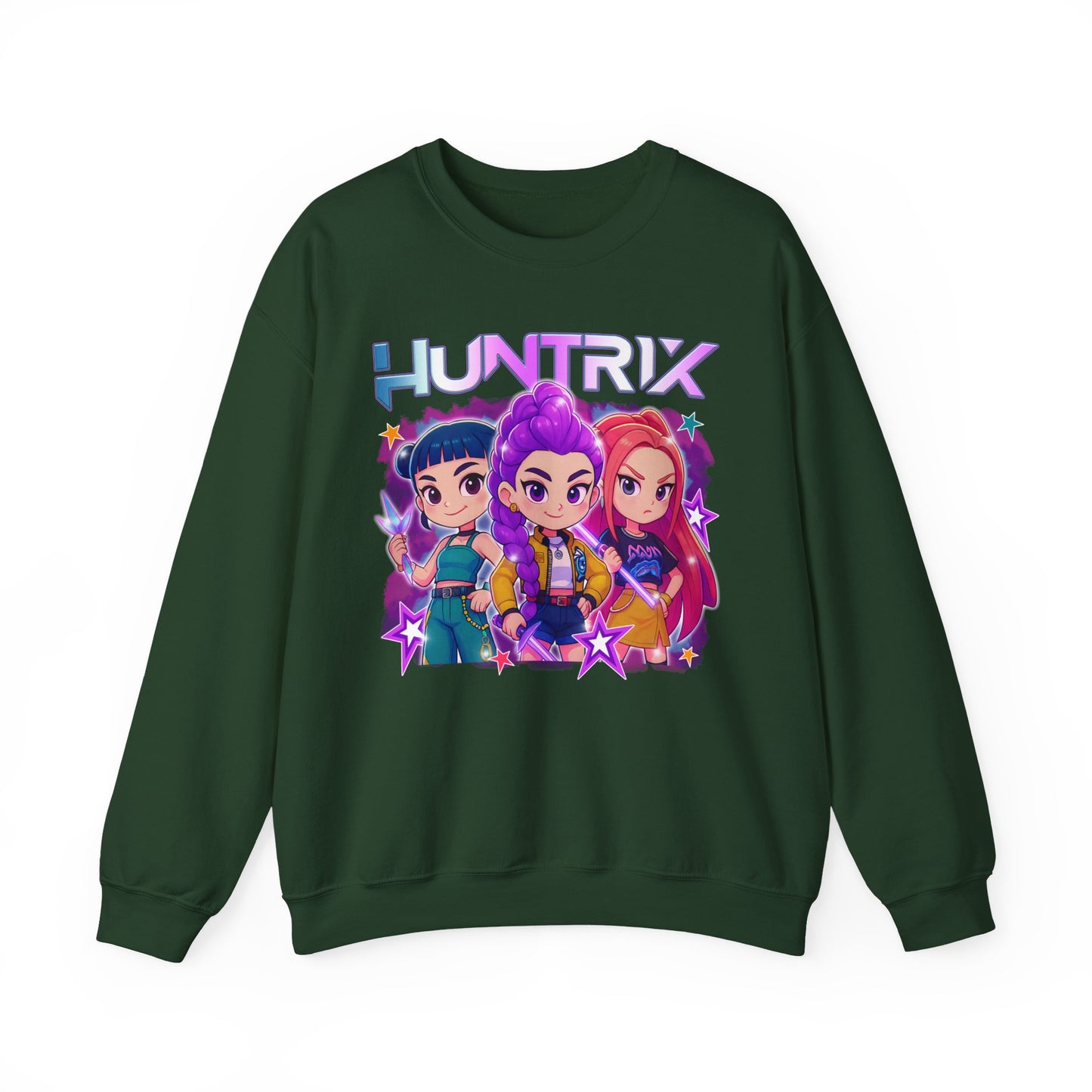 Kpop HUNTRIX cartoon Crewneck Sweatshirt