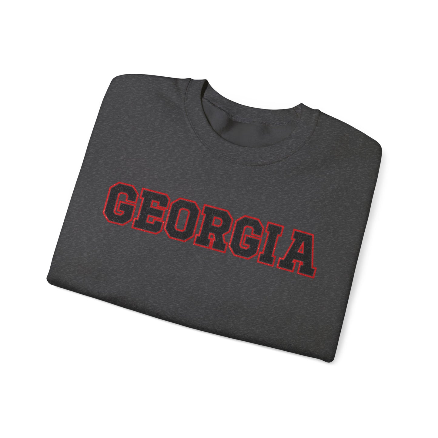 Glittery Black Georgia Crewneck Sweatshirt