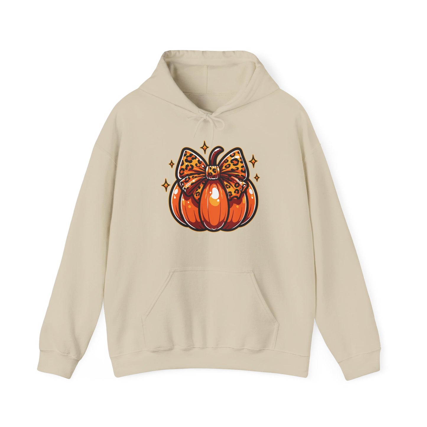 Leopard Pumpkin Bow Hoodie