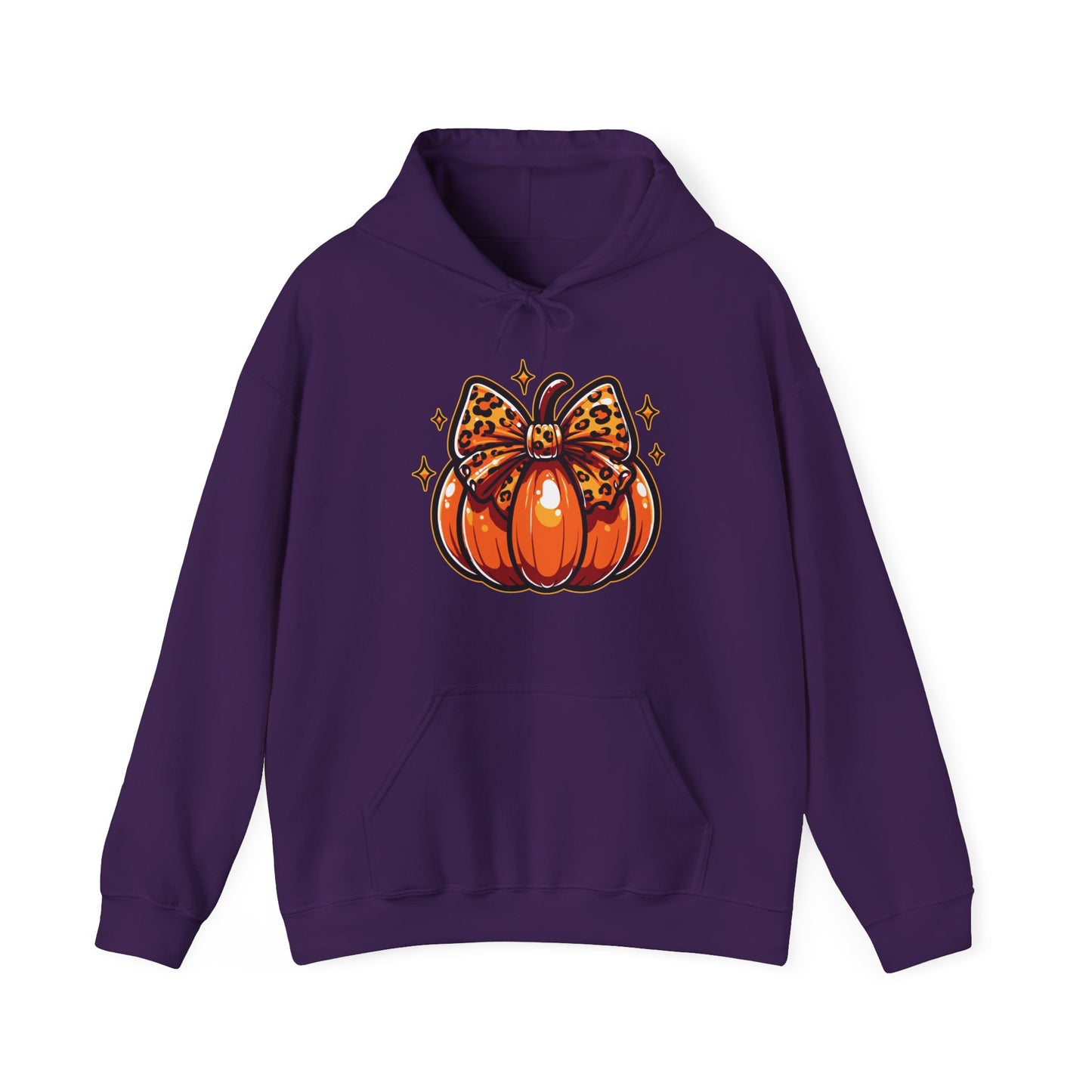 Leopard Pumpkin Bow Hoodie