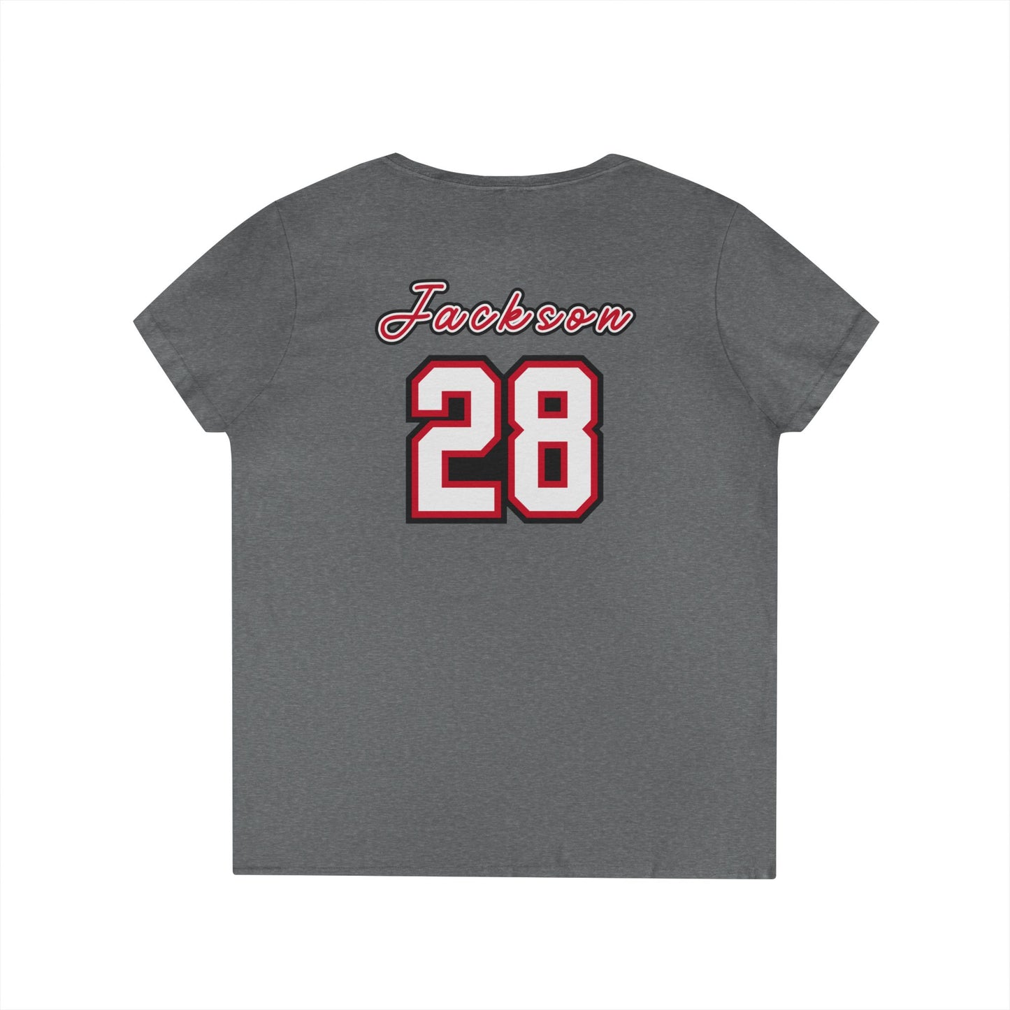 Flowery Branch Personalized Name and Number V-Neck T-Shirt