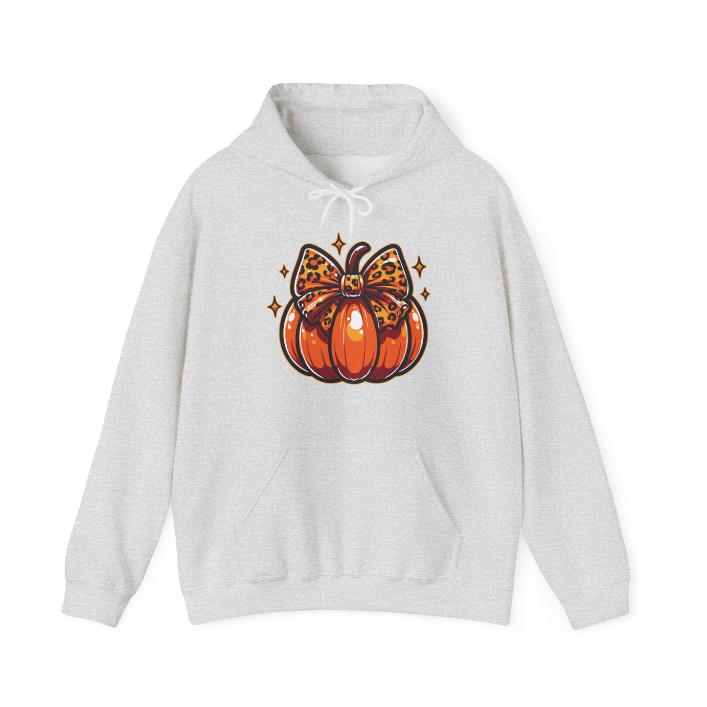 Leopard Pumpkin Bow Hoodie